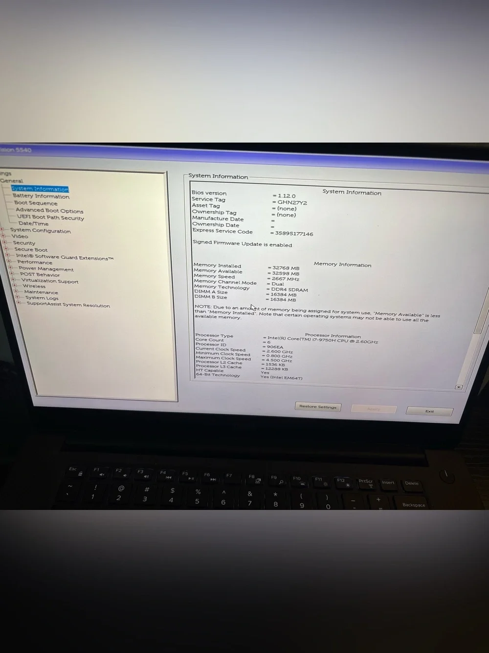 Dell precision 5540 - silver- Unbranded